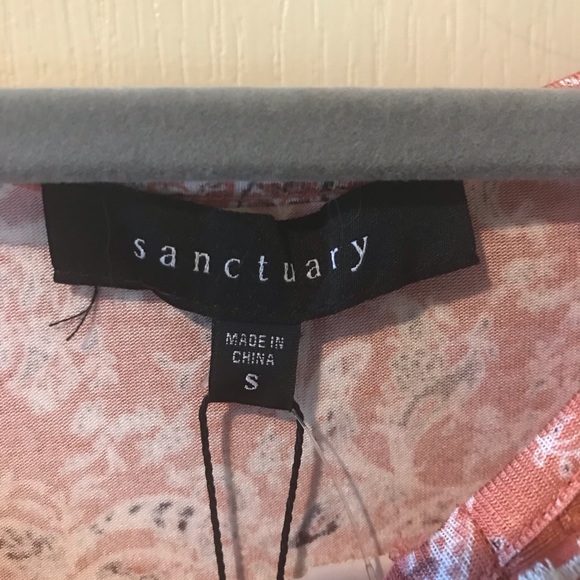 Sanctuary Wild Bell Top - Boho - Crochet - Tassels - Pink Floral - SMALL NWT - Picture 8 of 10